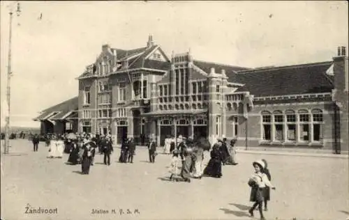 Ak Zandvoort Nordholland Niederlande, Bahnhof