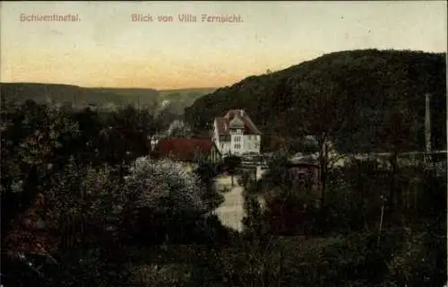 Ak Schwentinental in Schleswig-Holstein, Blick von der Villa Fernsicht