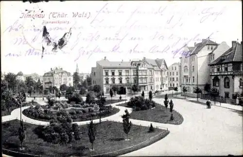 Ak Ilmenau in Thüringen, Bismarckplatz