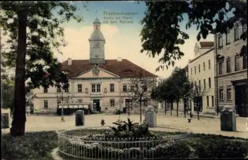 Ak Bad Frankenhausen am Kyffhäuser Thüringen, Markt mit Rathaus, Ratskeller