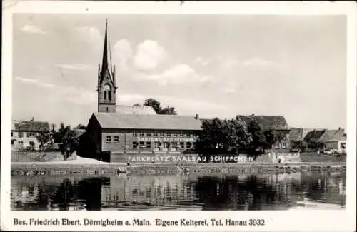 Ak Dörnigheim Maintal, Saalbau Schiffchen, Bes. Friedrich Ebert