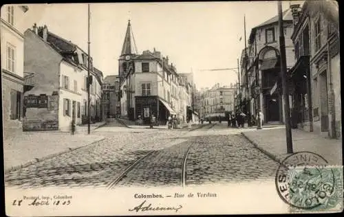 Ak Colombes Hauts de Seine, Rue de Verdun