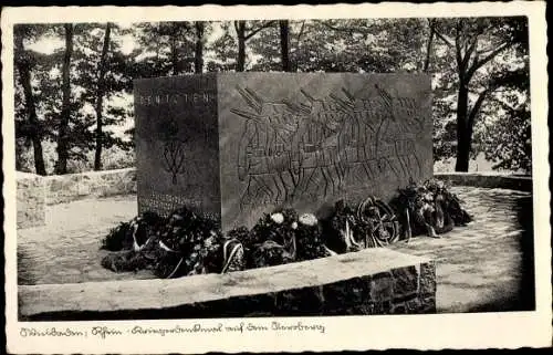 Ak Wiesbaden in Hessen, Kriegerdenkmal auf dem Neroberg