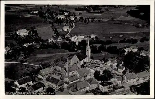 Ak Heimenkirch im Allgäu, Fliegeraufnahme