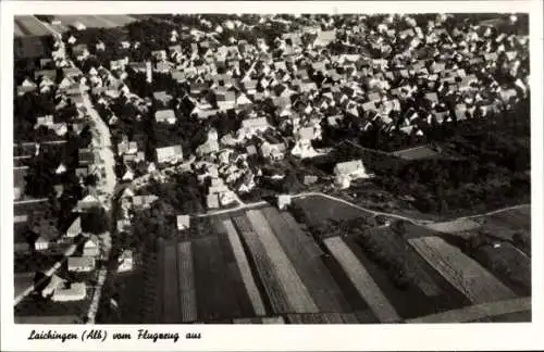 Ak Laichingen in Württemberg, Fliegeraufnahme