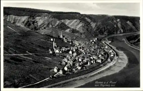 Ak Klotten an der Mosel, Fliegeraufnahme