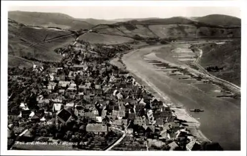 Ak Reil an der Mosel, Fliegeraufnahme