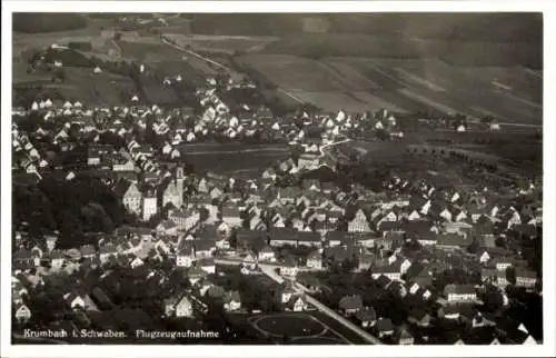 Ak Krumbach Schwaben, Fliegeraufnahme