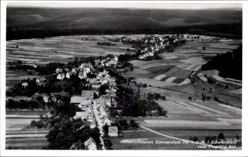 Ak Simmersfeld im Schwarzwald, Fliegeraufnahme