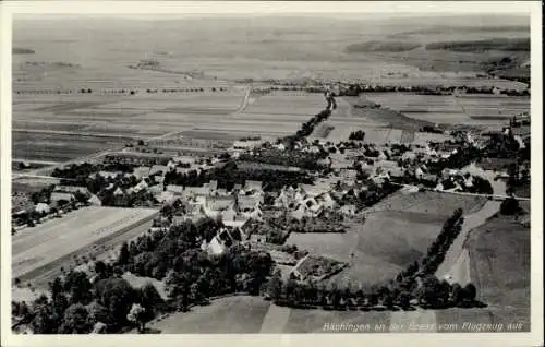 Ak Bächingen an der Brenz Schwaben, Fliegeraufnahme