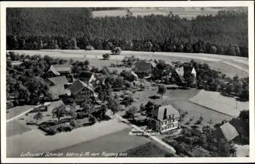 Ak Schmieh Bad Teinach Zavelstein im Schwarzwald, Fliegeraufnahme, Gasthof Schönblick