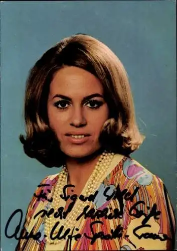 Ak Fernsehansagerin Anne-Marie Sprotte-Cramer, Portrait, Autogramm