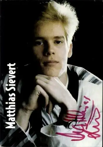 Ak Schauspieler Matthias Sievert, Portrait, Autogramm