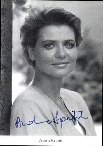 Ak Schauspielerin Andrea Spatzek, Portrait, Autogramm