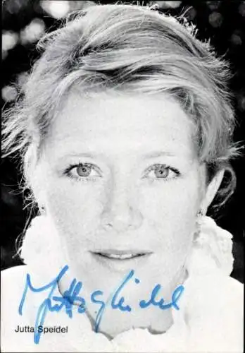 Ak Schauspielerin Jutta Speidel, Portrait, Autogramm
