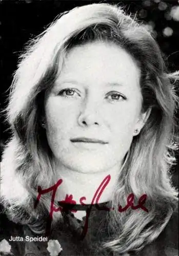 Ak Schauspielerin Jutta Speidel, Portrait, Autogramm