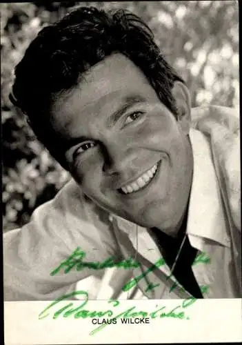 Ak Schauspieler Claus Wilcke, Portrait, Autogramm