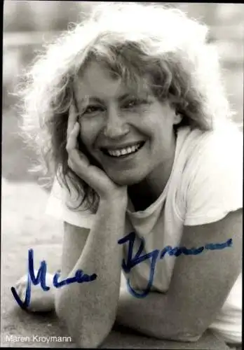 Ak Schauspielerin Maren Kroymann, Portrait, Autogramm