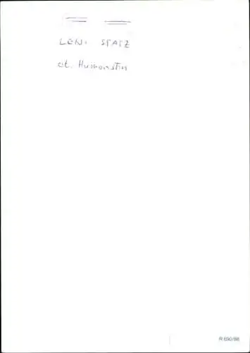 Ak Schauspielerin und Humoristin Leni Statz, Portrait, Autogramm