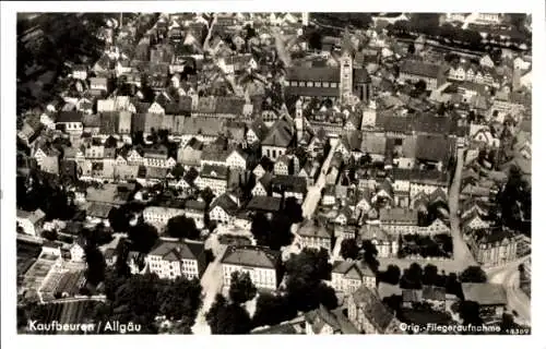 Ak Kaufbeuren an der Wertach in Schwaben, Fliegeraufnahme