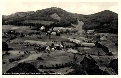 Ak Schweigmatt Raitbach Schopfheim in Baden, Fliegeraufnahme, Hohe Möhr