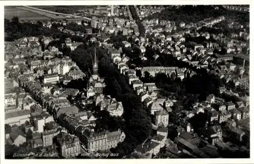 Ak Gießen an der Lahn Hessen, Fliegeraufnahme