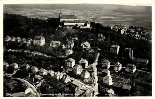 Ak Fulda in Hessen, Frauenberg, Fliegeraufnahme