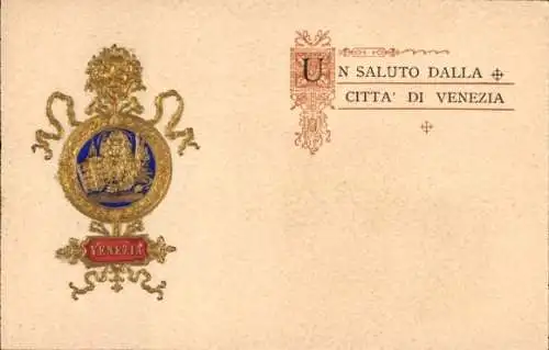 Präge Litho Venezia Venedig Veneto, Un Saluto