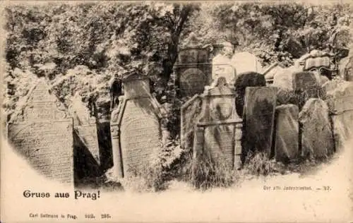 Judaika Ak Praha Prag, Der alte Judenfriedhof