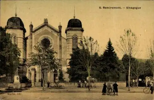 Judaika Ak Remiremont Lothringen Vosges, Synagoge