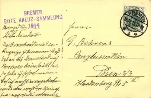 Ak Hansestadt Bremen, Club zur Vehr