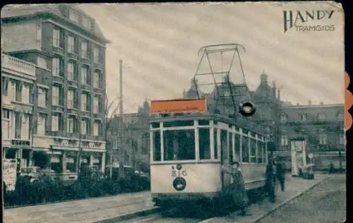 Ak 's Gravenhage Den Haag Südholland, Straße, Straßenbahn Nr. 316, Handy Tramgids