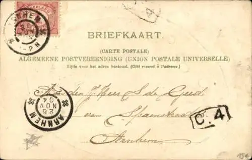 Präge Muschel Litho Arnhem Gelderland Niederlande, Westerbouwing