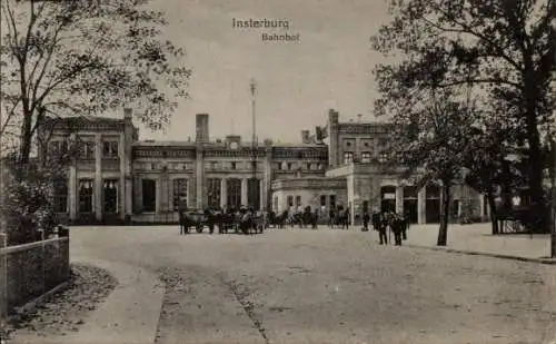 Ak Tschernjachowsk Insterburg Ostpreußen, Bahnhof