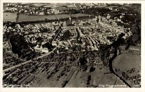 Ak Chojna Königsberg Neumark Ostbrandenburg, Fliegeraufnahme