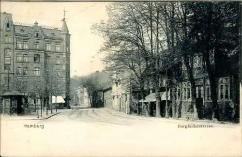 Ak Hamburg Mitte Borgfelde, Borgfelderstraße