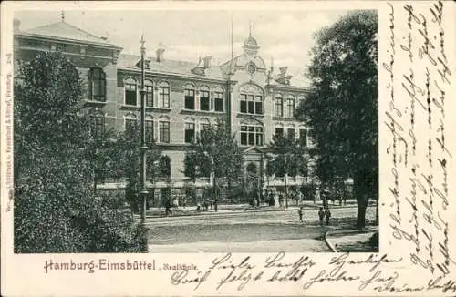 Ak Hamburg Eimsbüttel, Realschule