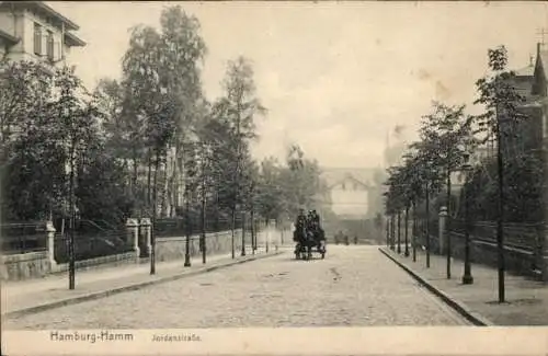 Ak Hamburg Mitte Hamm, Jordanstraße