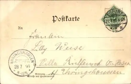 Ak Erfurt in Thüringen, Blick nach dem Venedig