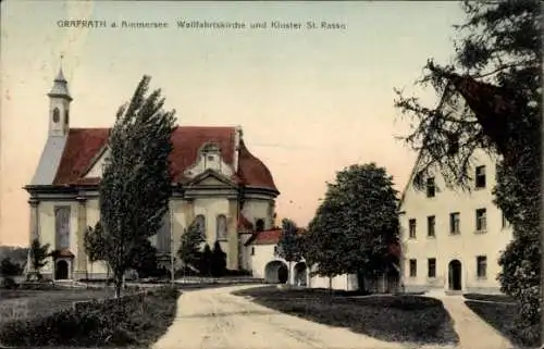 Ak Grafrath in Oberbayern, Wallfahrtskirche, Kloster St. Rasso