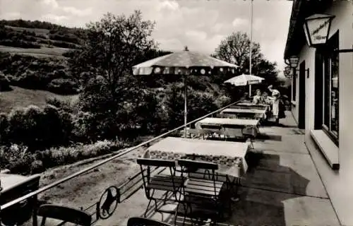 Ak Waldbreitbach an der Wied, Waldhaus Elsbachtal, Terrasse