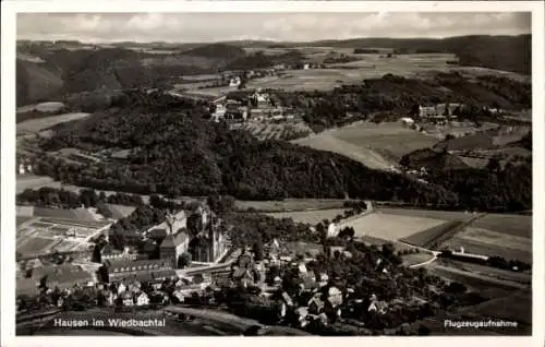 Ak Hausen an der Wied, St. Josefshaus und Kurheim, Fliegeraufnahme