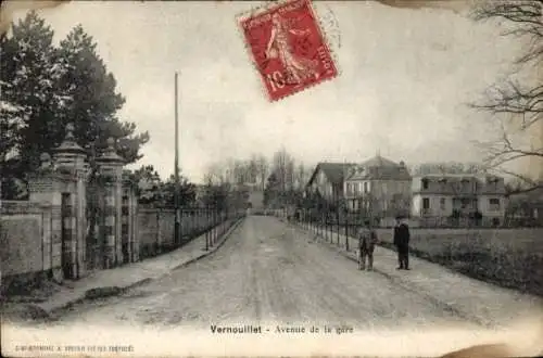 Ak Vernouillet Yvelines, Avenue de la gare