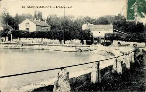 Ak Marly le Roi Yvelines, L'Abreuvoir