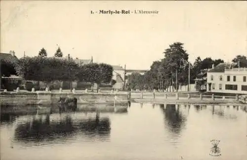 Ak Marly le Roi Yvelines, L'Abreuvoir