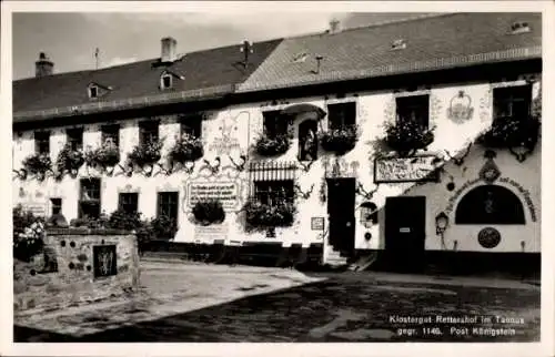 Ak Fischbach Kelkheim im Taunus, Klostergut Rettershof, Hof, Brunnen