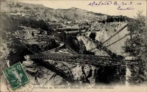 Ak Modane Savoie, Le Pont du Diable