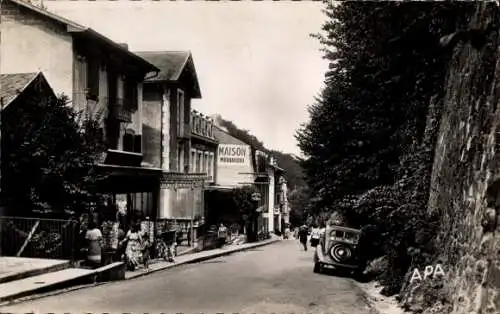 Ak Capvern les Bains Hautes Pyrenees, Rue des Thermes, Pension