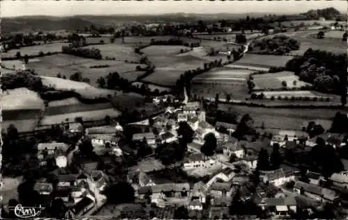 Ak Bartrès Hautes-Pyrénées, Panorama, Maison de Bernadette