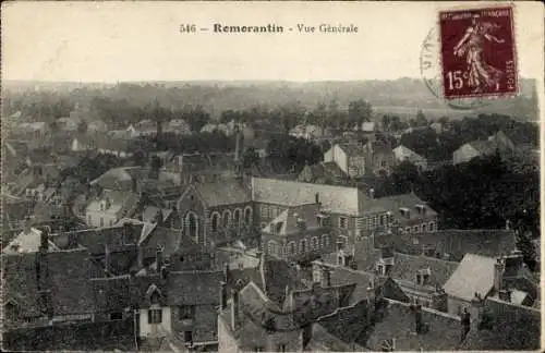 Ak Romorantin Loir et Cher, vue generale